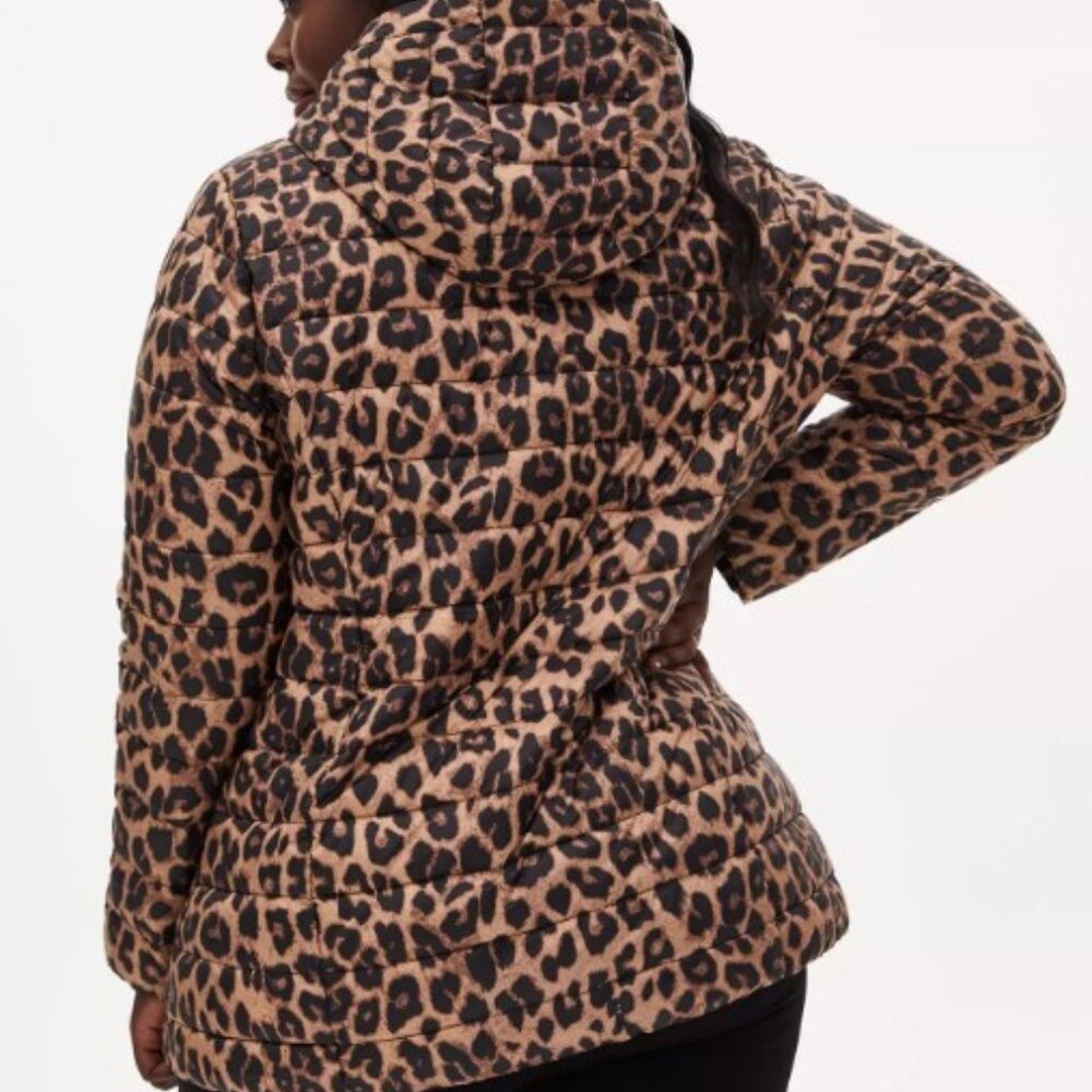 Torrid Size 3 Leopard Print Packable Puffer Coat - image 4